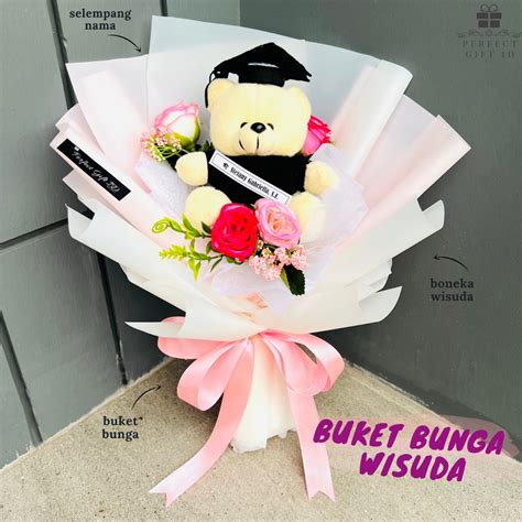 Jual Buket Bunga Wisuda Kado Wisuda Hadiah Wisuda Buket Bunga Boneka