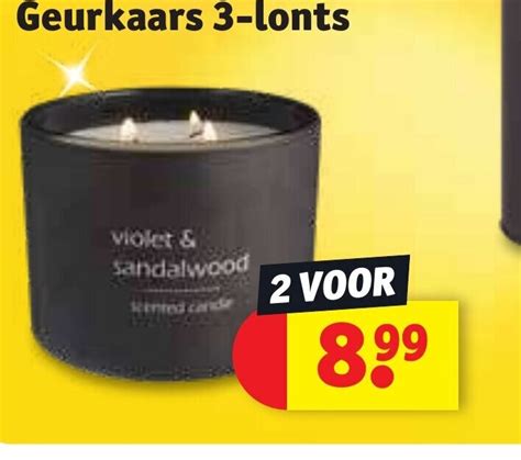 Geurkaars 3 Lonts Aanbieding Bij Kruidvat