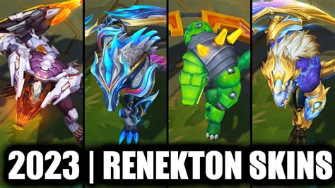 All Renekton Skins Spotlight Worlds Renekton Newest Skin