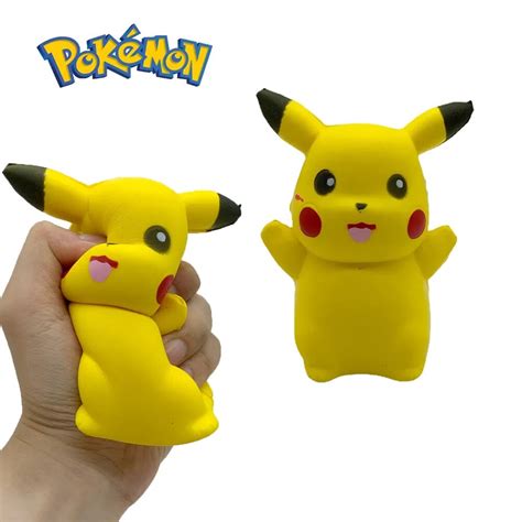 L Pok Mon Pikachu Squishy Kawaii Anti Stress Fidget Toys Squirtle