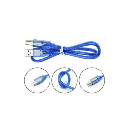 BLUE USB Type A B Cable For Arduino UNO MEGA 30cm At Rs 25 Piece In