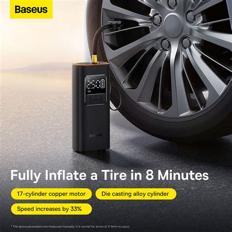 Baseus Inflator Super Mini Pro Series 4000mAh Wireless Car Tire Pumper ...