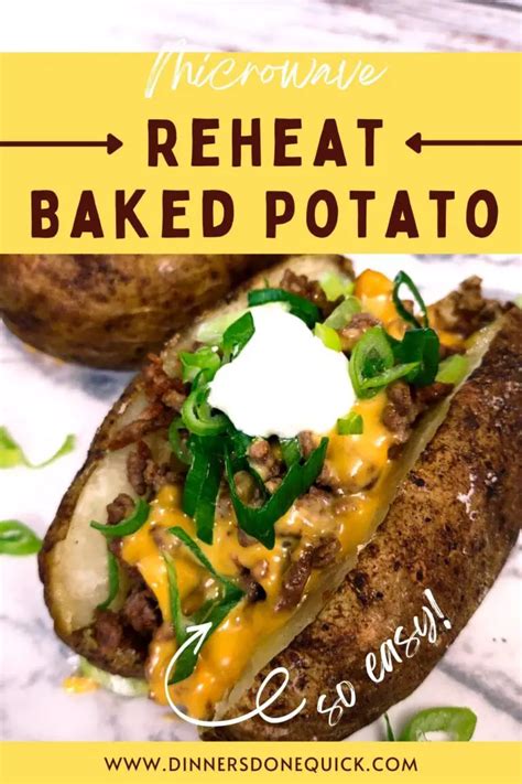 How To Reheat A Baked Potato In The Microwave In Minutes Dinners Done