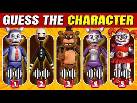 Guess The Fnaf Character By Voice Emoji Fnaf Quiz Five Nights At