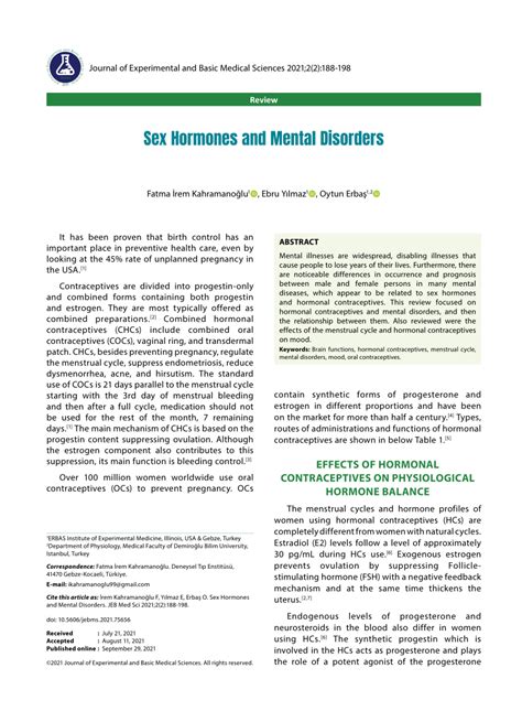 PDF Sex Hormones And Mental Disorders