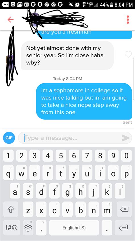 One Big Ass Nope Step At That R Tinder