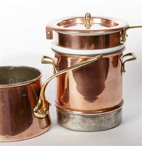 French Copper Steamer Double Boiler Bain Marie At 1stdibs Antique