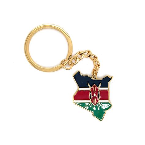 Kenya Map and Flag Keychain – Timbuktu™