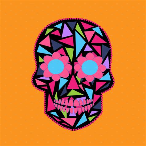 Skull Vector Triangle Orange Skulls Drawing Skull Icon Skull Wallpaper