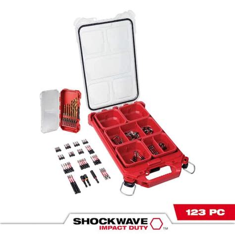 Milwaukee Shockwave Impact Duty Alloy Steel Driver Bit Set With Packout