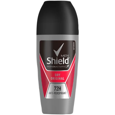 Shield Dry Original Mens Anti Perspirant Roll On 50ml Male Roll On