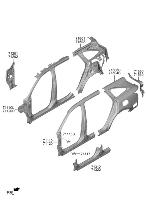 Side Body Panel 2023 Kia Sorento Gas