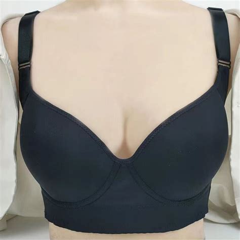 Plus Size Women Bras Smooth Sexy Lingerie Push Up Bra Deep V Underwire Brassiere Ebay