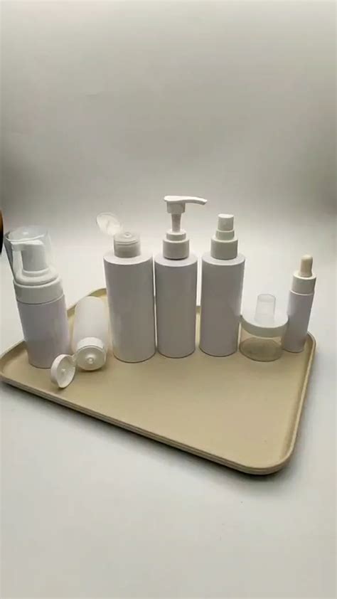 Ml White Hdpe Bottles Packaging Design Cosmetics Bottles Sets Mist