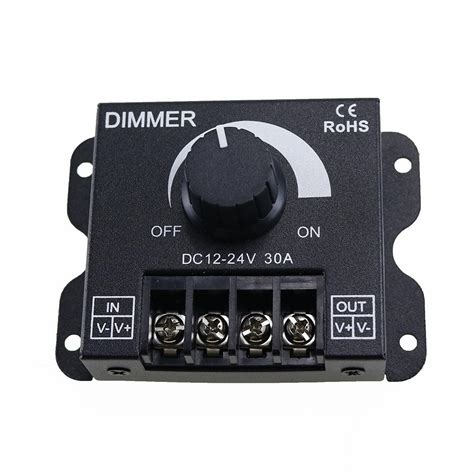 New DC12 24V 30A Brightness Adjustable LED Dimmer Controller For 5050