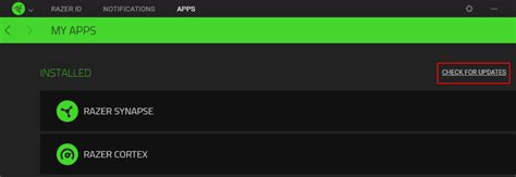 How To Manually Check For Updates On Razer Synapse