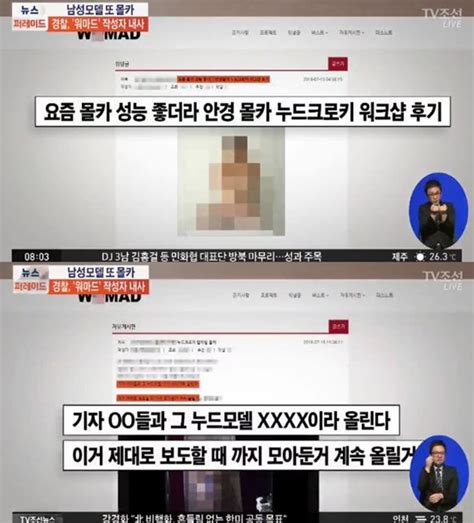 워마드 또 남자 누드모델 몰카 게재경찰 내사 착수 스타뉴스