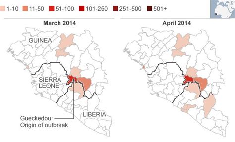 Ebola Mapping The Outbreak Bbc News