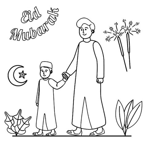 Eid Moebarak Kleurplaten Kinderen Kleurplaat