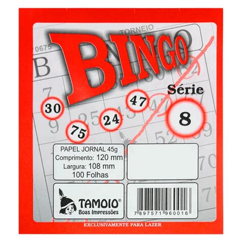 Bloco De Bingo Simples 100 Folhas Tamoio Bloco De Notas