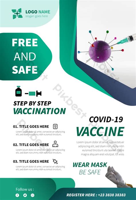 Covid Vaccine Template | Medical Poster Template | AI Free Download ...