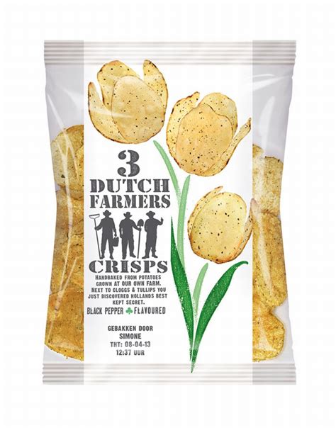 3 Dutch Farmers Crisps Packaging By Sogood Design