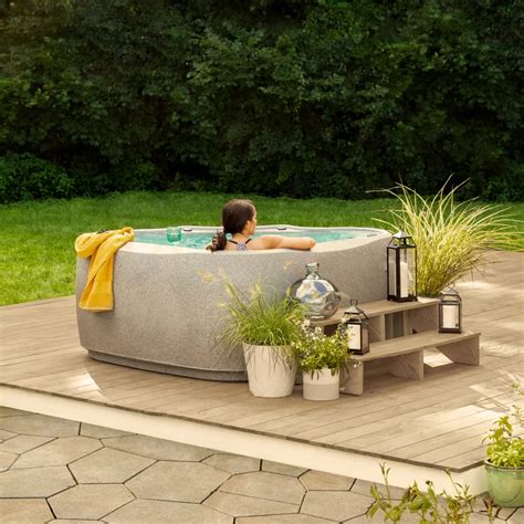 AquaRest Spas Elite 600 6 Person 29 Jet Plug And Play Hot Tub With Ozone And LED Waterfall
