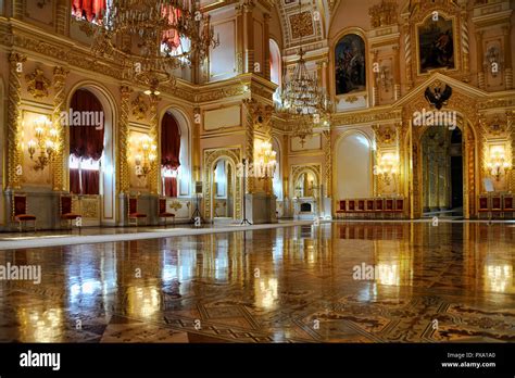 Light Reflections In The Splendid St Alexander Hall Of Grand Kremlin