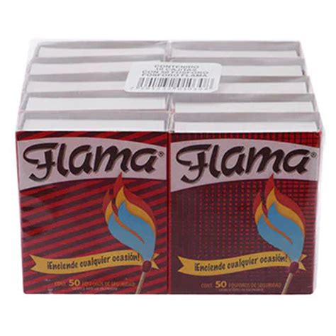 Cerillos Flama 10 Cajas Con 50 Pzas C U Soriana