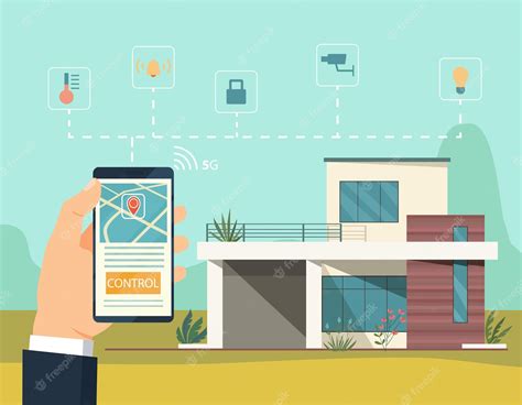 Premium Vector Smart Home Concept Flat Style Illustration