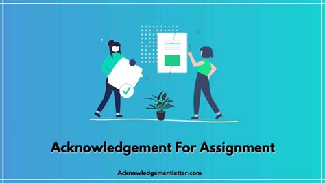 Acknowledgement For Assignment (12+ Samples) 