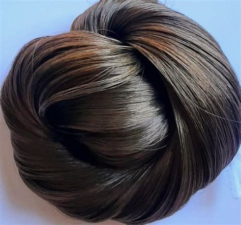 LOVELY BRUNETTE Dark Brown Saran Doll Hair For Custom Reroots Etsy