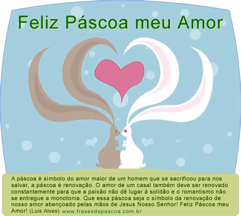 Mensagem De Páscoa Para Namorados Feliz Páscoa Meu Amor