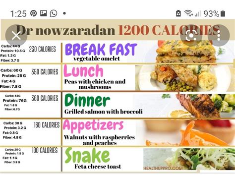 Dr Nowzaradan Diet Plan 1200 Calories Printable