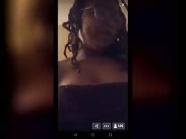 Ebony Babe Boobs Tease Periscope ShesFreaky
