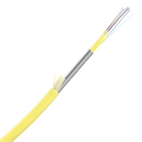 72 Fiber OS2 250um Plenum Indoor Armored Fiber Optic Cable TiniFiber