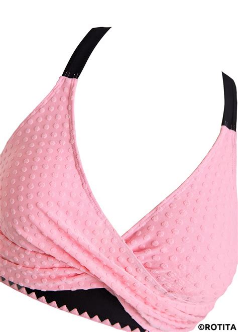 ROTITA Criss Cross Pink Patchwork Bikini Set Rotita USD