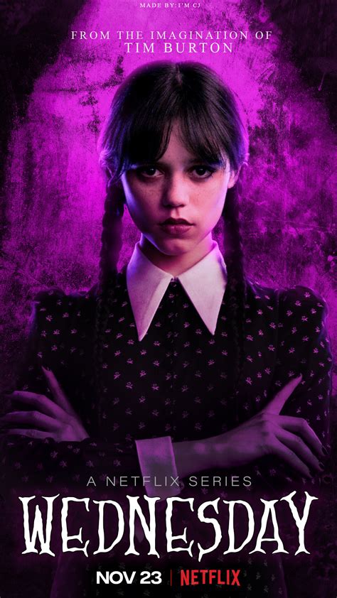 artstation wednesday netflix poster concept