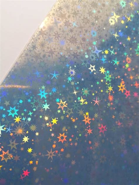 A4 Inkjet Printable Holographic Sticker Sheets Stars Etsy