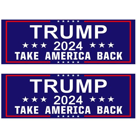 Amazon Shmbada 2 PCS Donald Trump 2024 Take America Back Vinyl