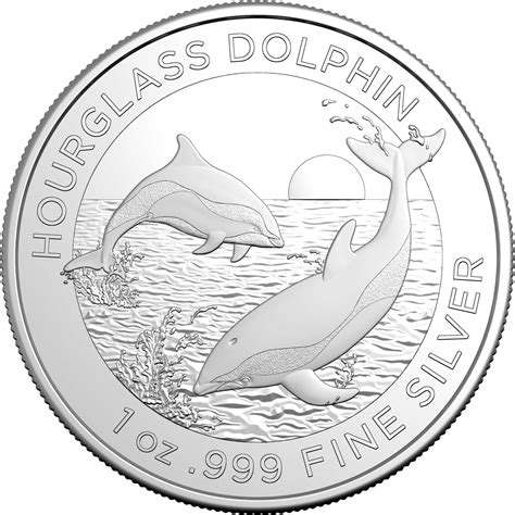 1oz Royal Australian Mint Silver - Hourglass Dolphin