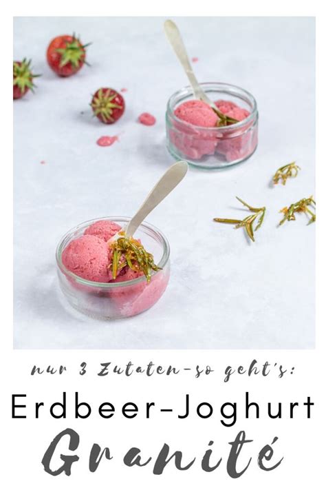 Schnell Selbstgemacht Aus Nur Drei Zutaten Fruchtiges Erdbeer Joghurt