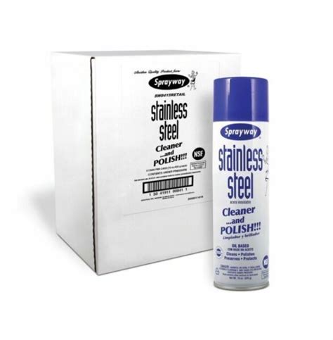 Sprayway Stainless Steel Cleaner And Polisher 15 Oz 6 Pk For Sale Online Ebay