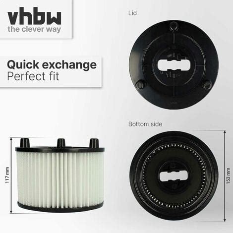 Vhbw Set X Replacement Filters Compatible With Bosch Advancedvac