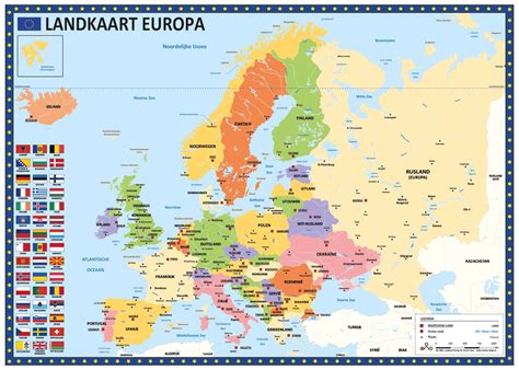 europa landkaart wandkaart europa europe huge    cm maps