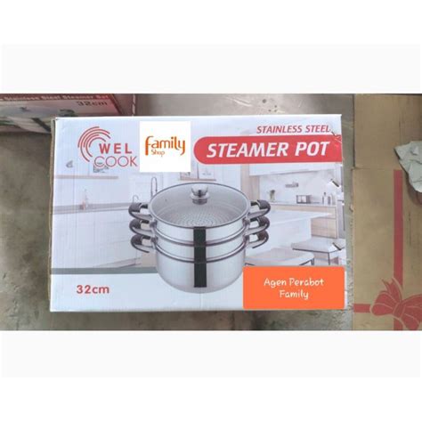 Jual Wel Cook Panci Steamer Pot Susun Double Bottom Cm Sarangan