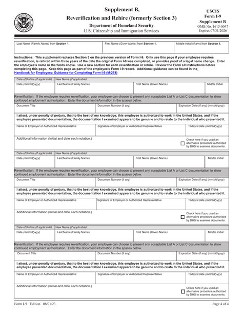 Uscis Form I 9 Download Fillable Pdf Or Fill Online Employment