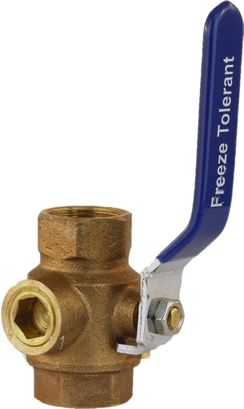 1 Inch Freeze Tolerant Ball Valve With Stop And Drain Feature Part