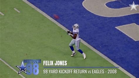 Countdown Play Felix Jones Kickoff Return