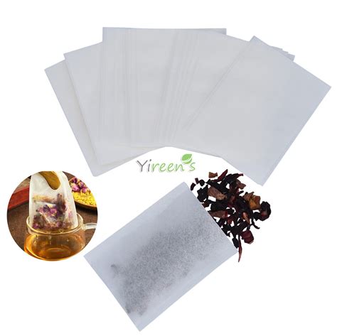 Biodegradable Disposable 60 X 80mm Empty Tea Bags Food Grade Filter